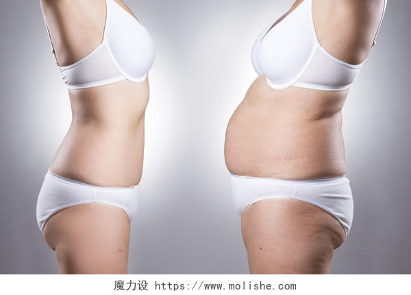女人身体减肥前后对比瘦身对比美容减肥瘦身美容瘦身